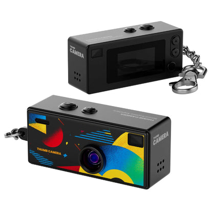 G6 Retro Mini Keychain Camera - 1080P HD Recorder with Auto Focus, 130° Wide Angle Lens, and LCD Screen - Portable and Stylish!